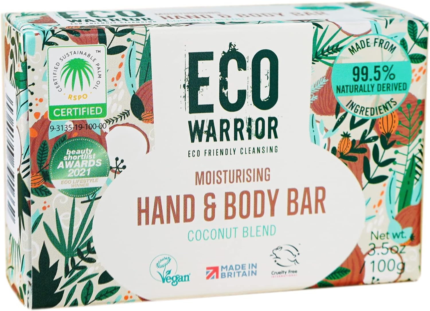 1. Eco Warrior Hand and Body Bar